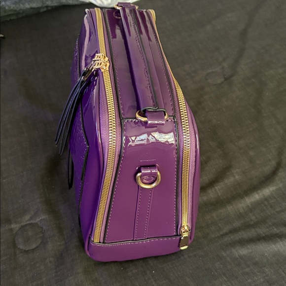 Purple Crocodile-Embossed Women's Bag - Picture 2 of 5